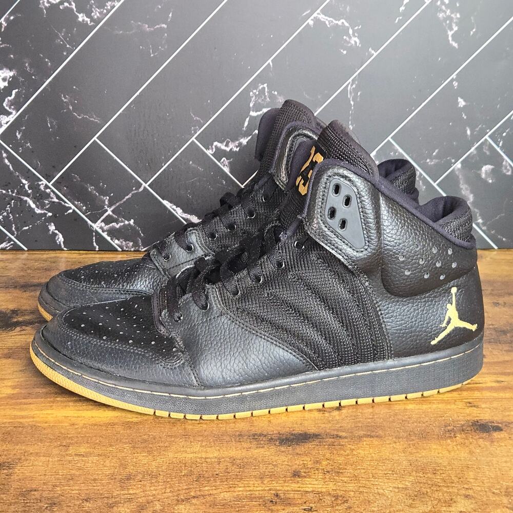 Nike Air Jordan 1 Flight 4 Premium Mens 12 Black Gum High Top 838818